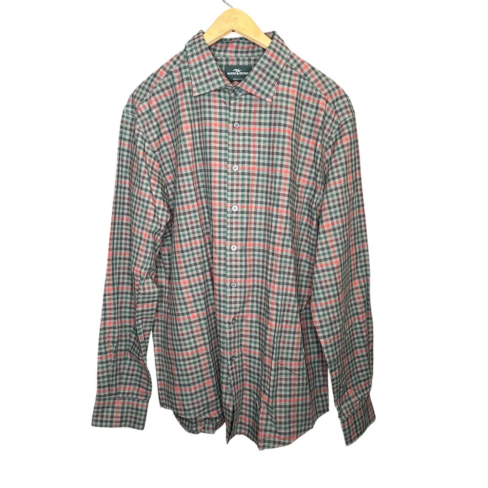 Rodd & Gunn Hillside Sports Fit Shirt in Graphite XXL